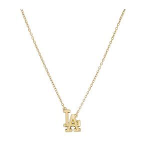 Bijoux Sport by Luv Aj MLB Gold Plated Brass Logo Charm Necklace LA Dodgers